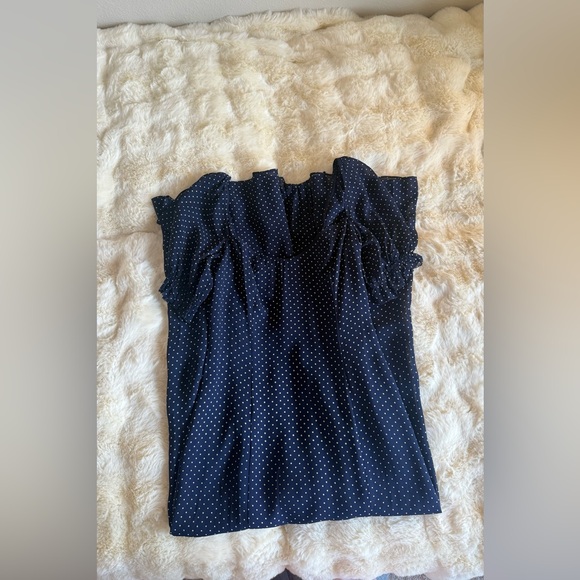 Reformation Navy Polka Dot Midi Dress - Picture 15 of 15